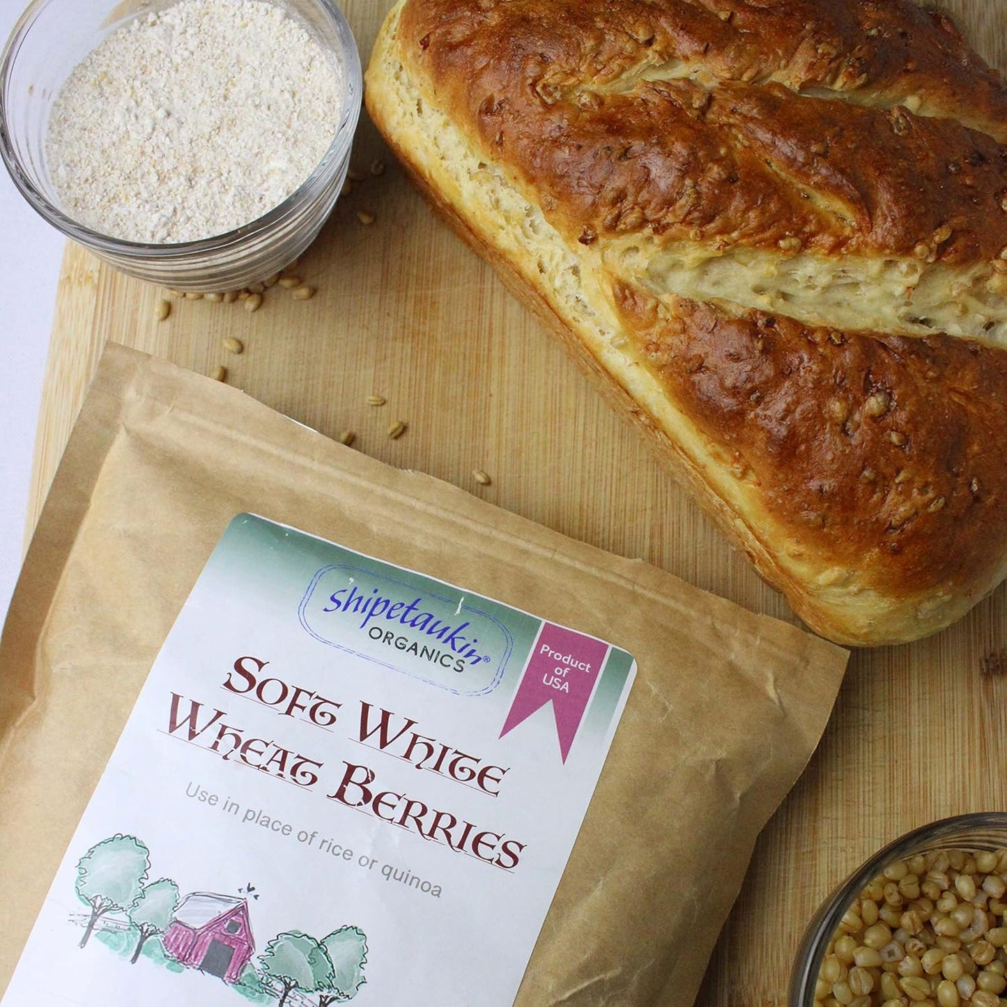 Organic Soft White Wheat Berries